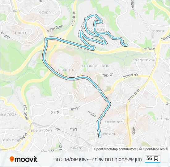 56 Bus Line Map