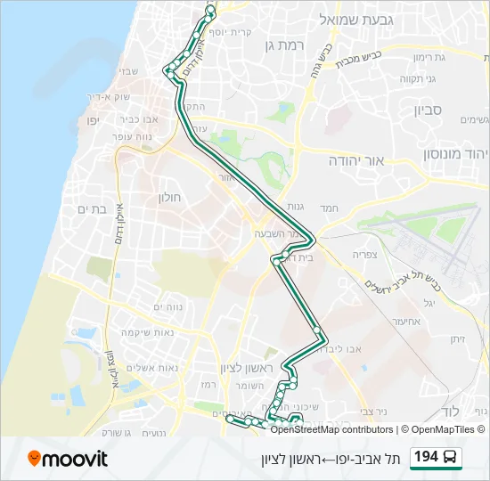 194 Bus Line Map