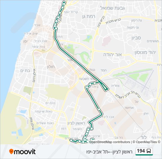 194 Bus Line Map