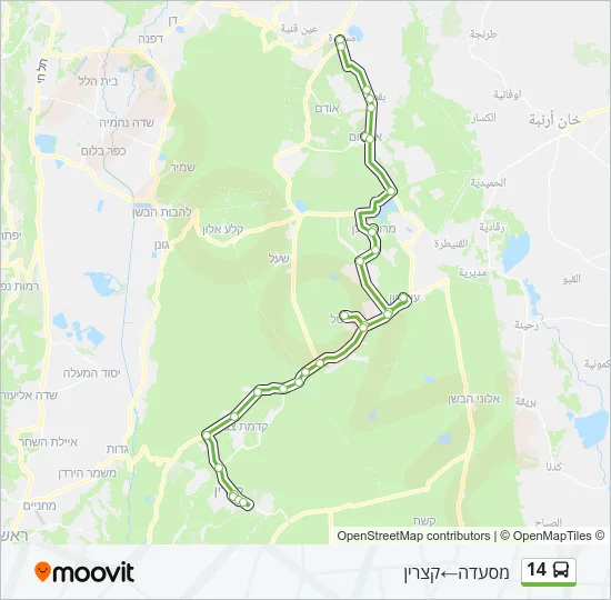 14 Bus Line Map