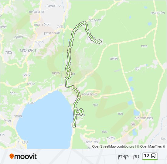 12 Bus Line Map