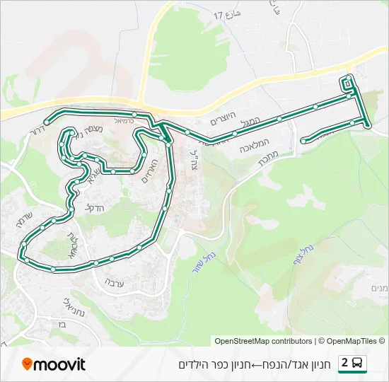 2 Bus Line Map