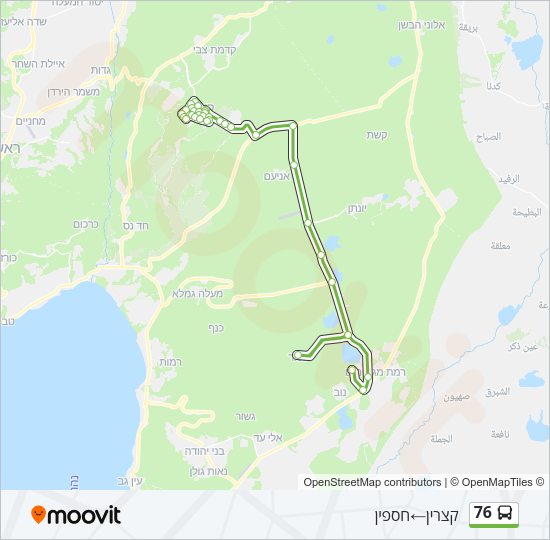 76 Bus Line Map