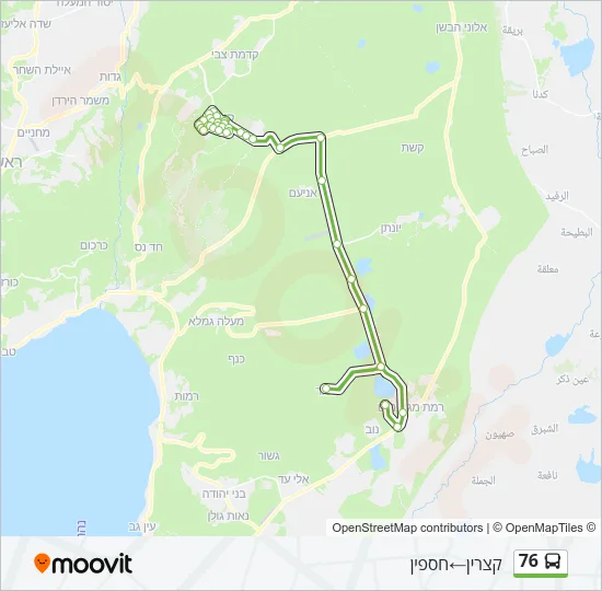 76 Bus Line Map