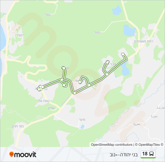 18 Bus Line Map