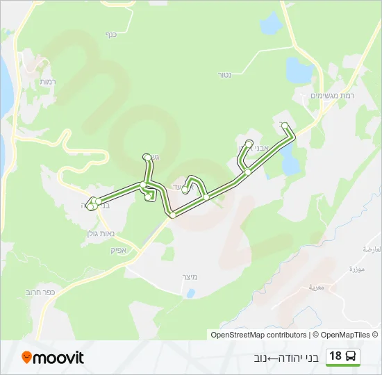 18 Bus Line Map
