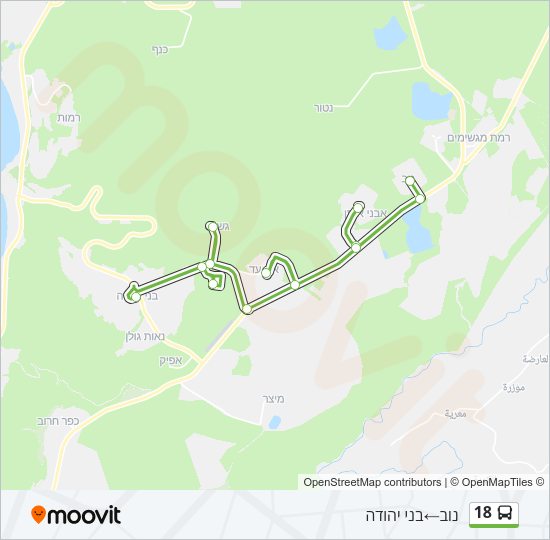 18 Bus Line Map