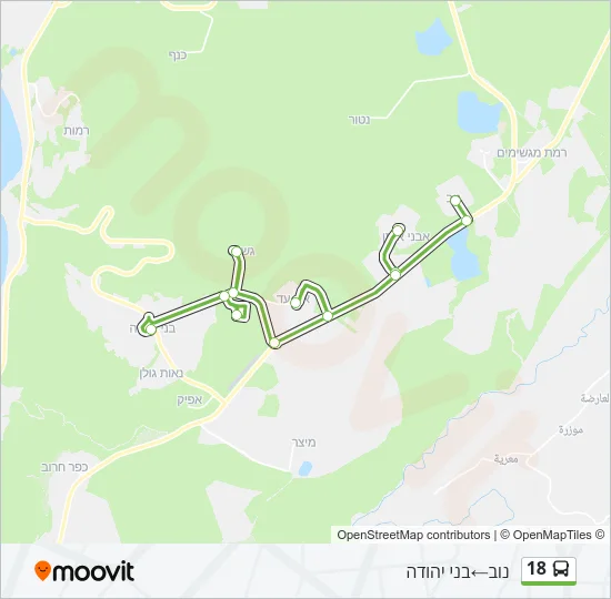 18 Bus Line Map