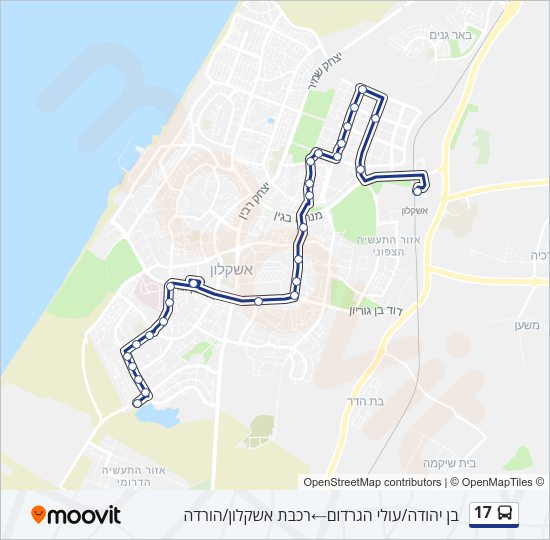 17 Bus Line Map