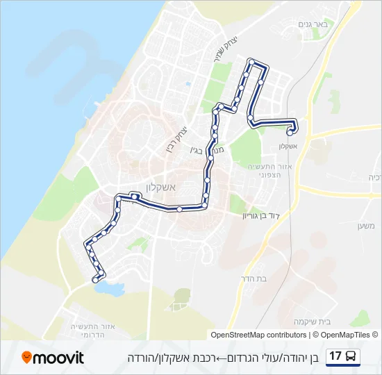 17 Bus Line Map