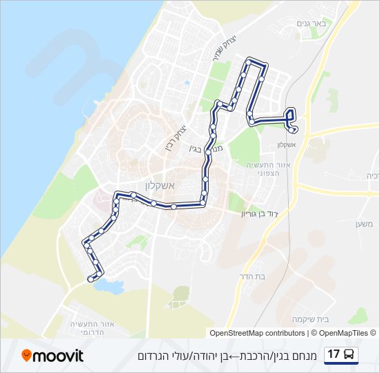 17 Bus Line Map