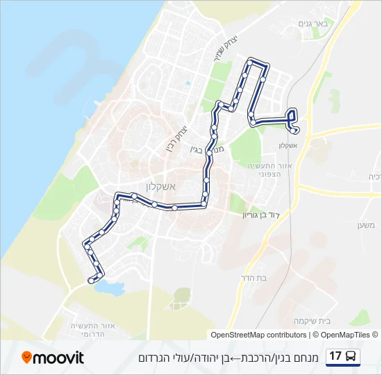 Автобус 17: карта маршрута