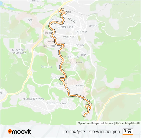 3 Bus Line Map