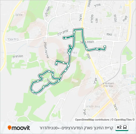 2א Bus Line Map