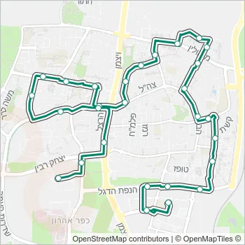 6א Bus Line Map