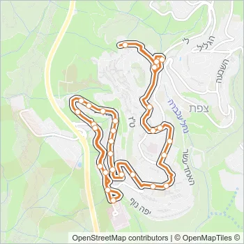 1א Bus Line Map