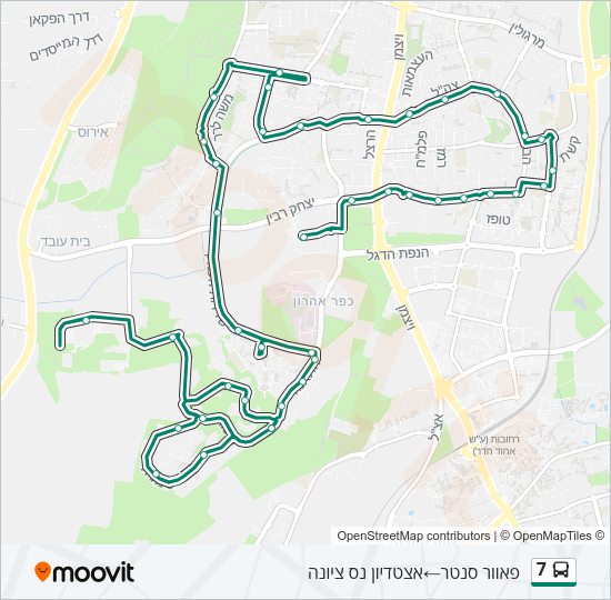 7 Bus Line Map