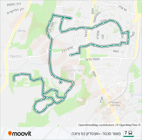 7 Bus Line Map