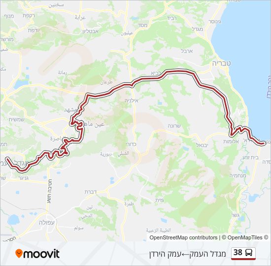 38 Bus Line Map