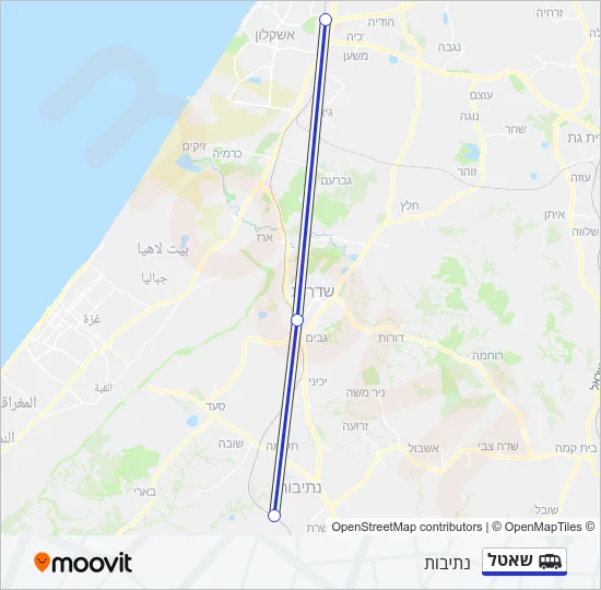 שאטל Shuttle Line Map