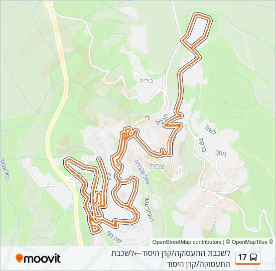 17 Bus Line Map