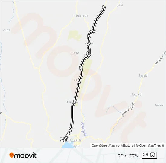 23 Bus Line Map