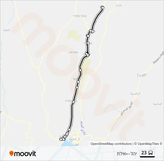 23 Bus Line Map