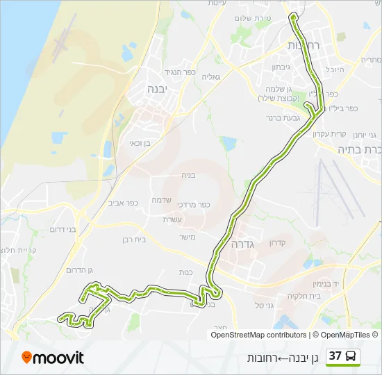37 Bus Line Map