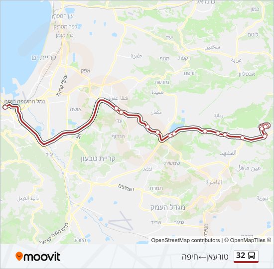 32 bus Line Map