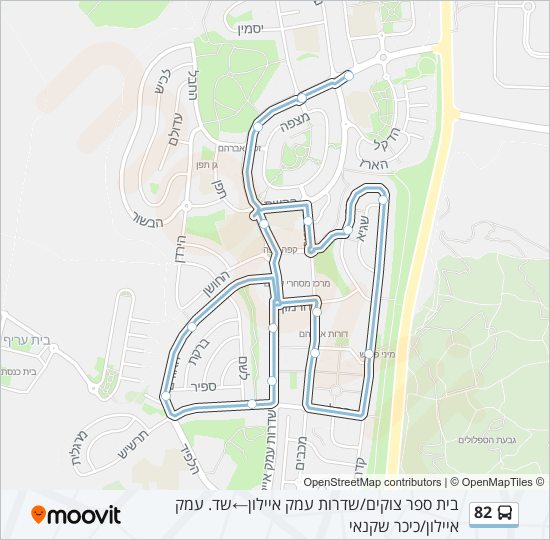 82 bus Line Map