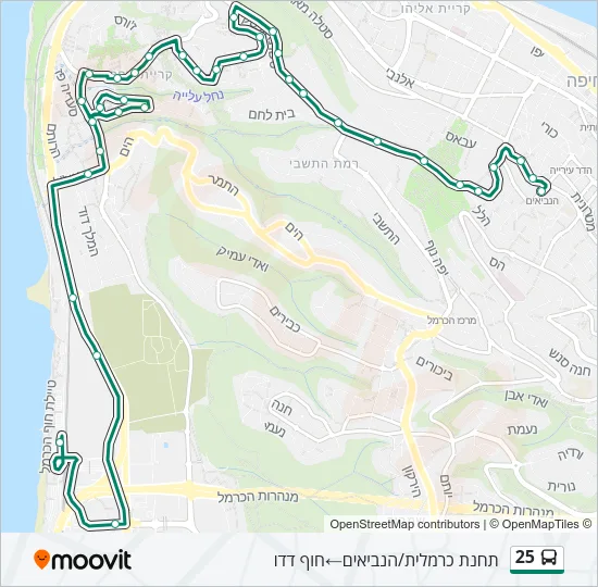 25 Bus Line Map