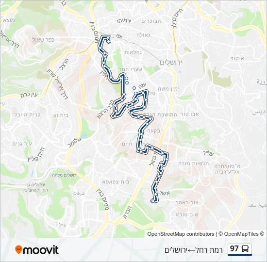 97 Bus Line Map