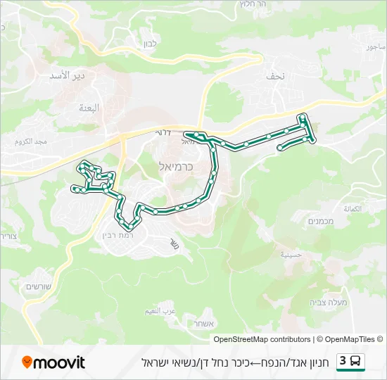 3 Bus Line Map
