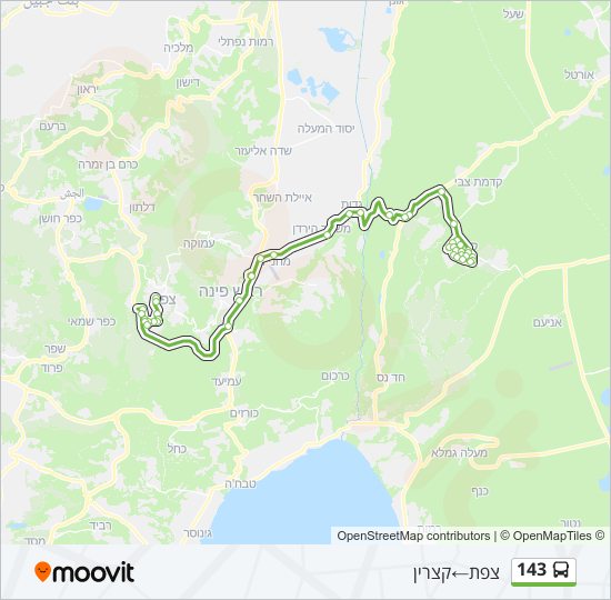 143 bus Line Map