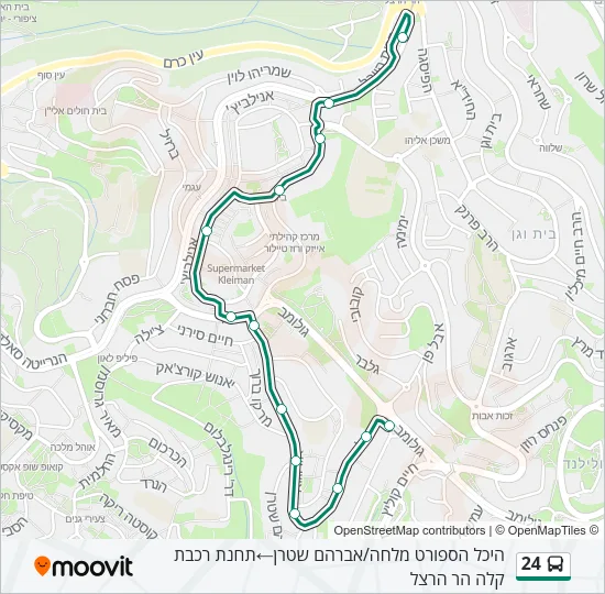 24 Bus Line Map