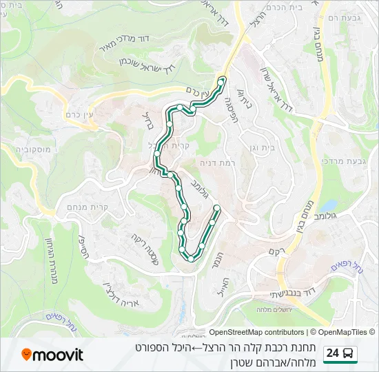 24 Bus Line Map