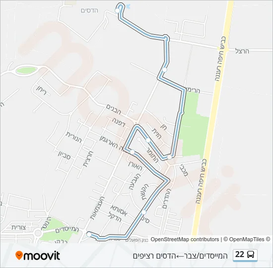 Автобус 22: карта маршрута