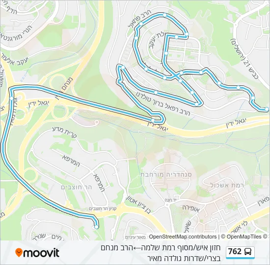 762 Bus Line Map