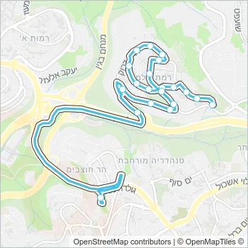 763 Bus Line Map