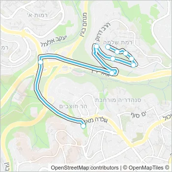 763 Bus Line Map