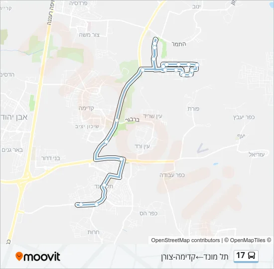 17 Bus Line Map