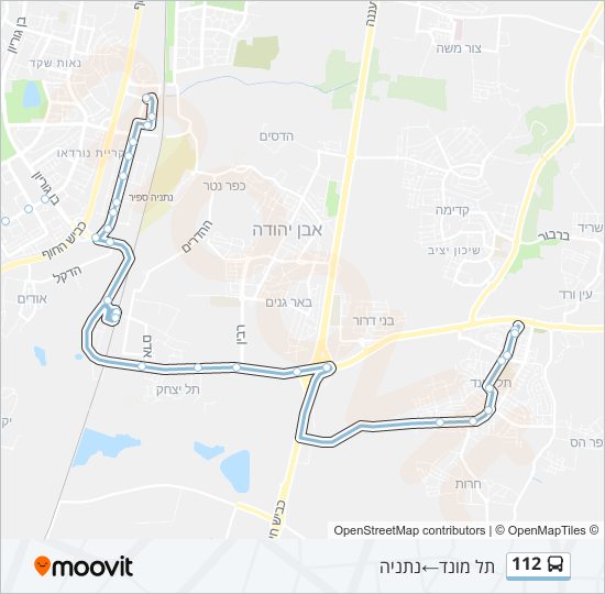 112 bus Line Map