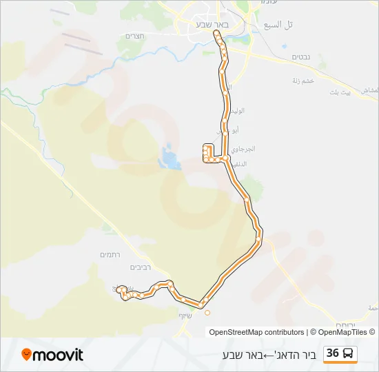 36 Bus Line Map