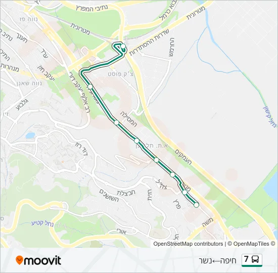 7 Bus Line Map