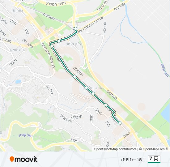 7 bus Line Map