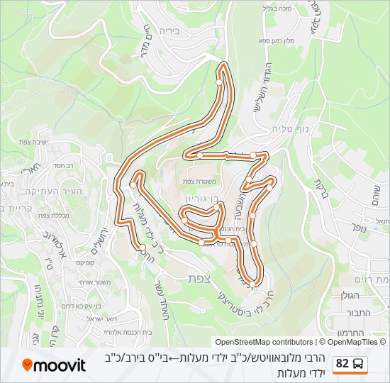 82 Bus Line Map