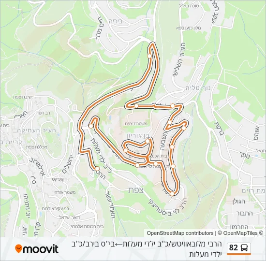 82 Bus Line Map