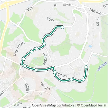 86א Bus Line Map