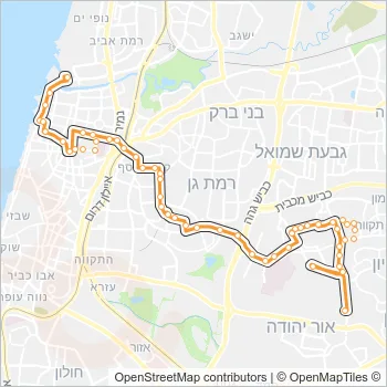 55 Bus Line Map