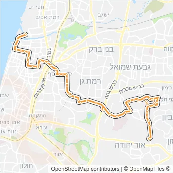 55 Bus Line Map